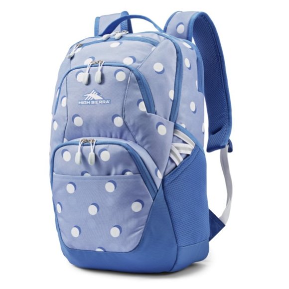 High Sierra Swoop SG 19" Backpack Blue Polka Dot - Picture 1 of 5